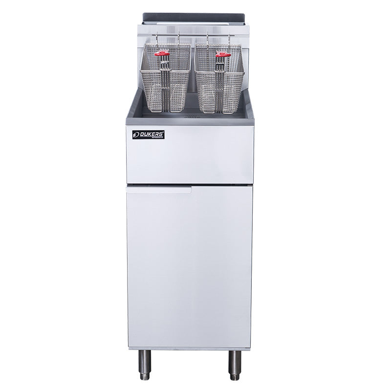 Dukers DCF3-LPG 40 lb. Liquid Propane Gas Fryer with 3 Tube Burner