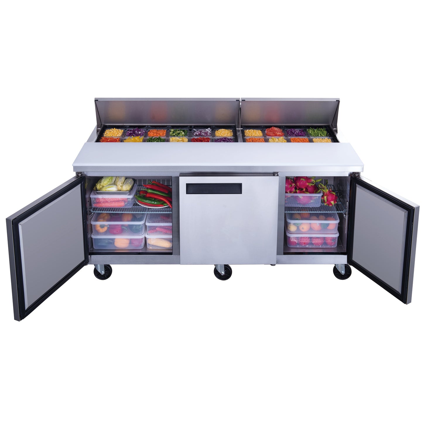 Dukers DSP72-18-S3 Sandwich Salad Prep Table