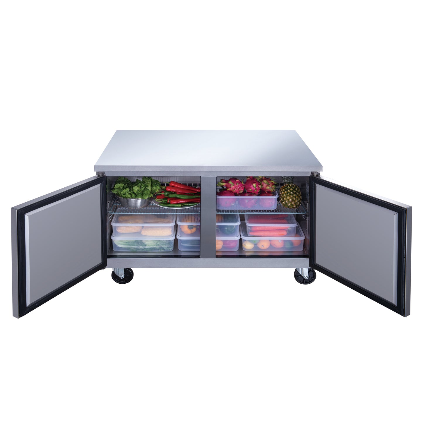 Dukers DUC48R 12.2 cu. ft. 2-Door Undercounter Refrigerator