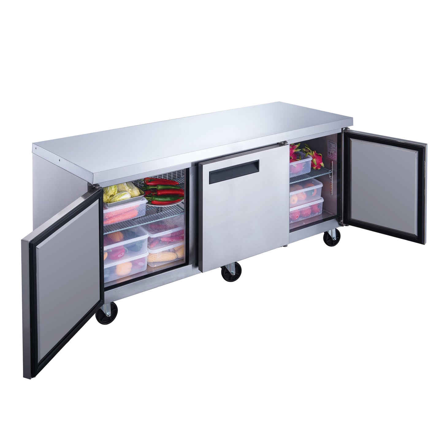 Dukers DUC72R 18.9 cu. ft. 3-Door Undercounter Refrigerator