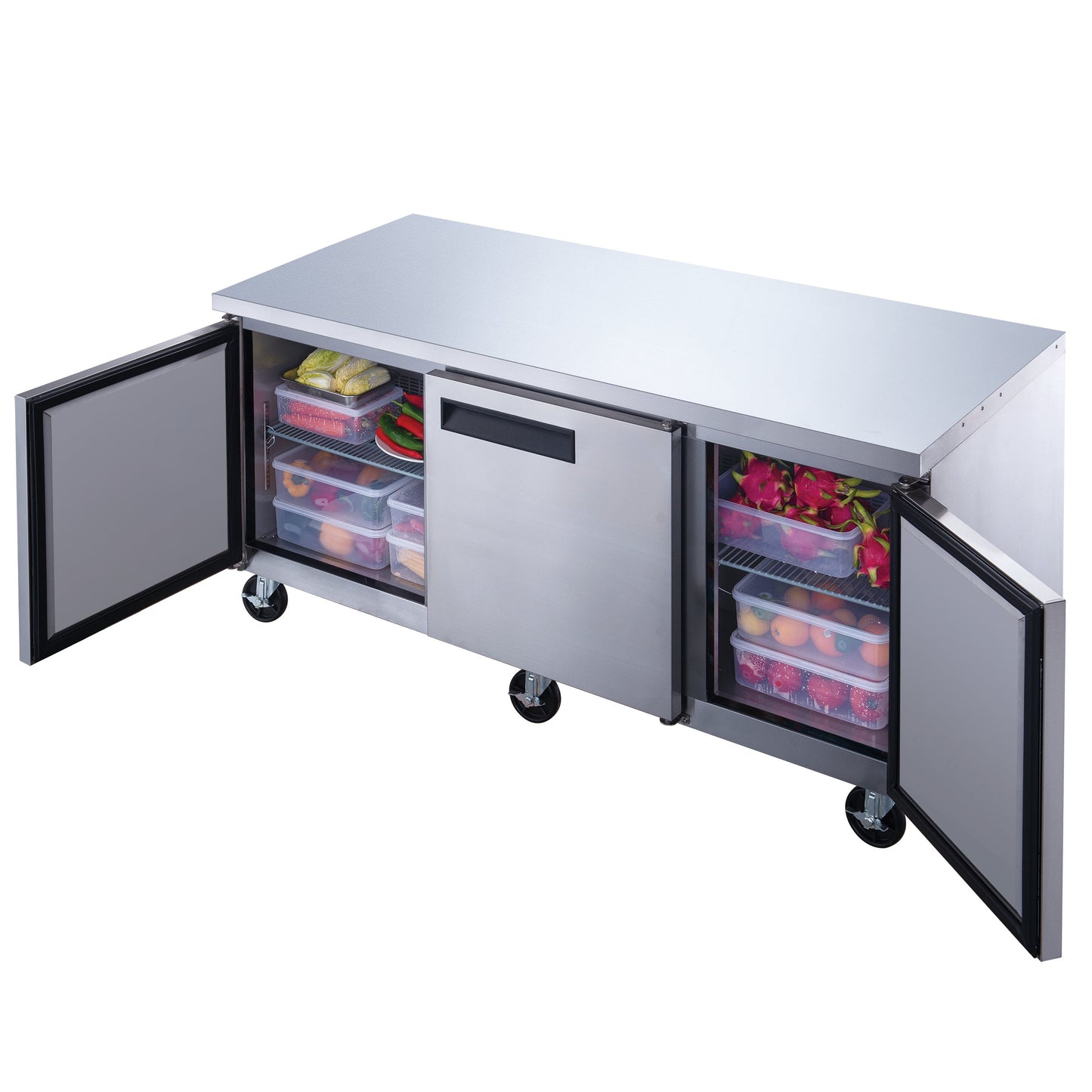 Dukers DUC72R 18.9 cu. ft. 3-Door Undercounter Refrigerator