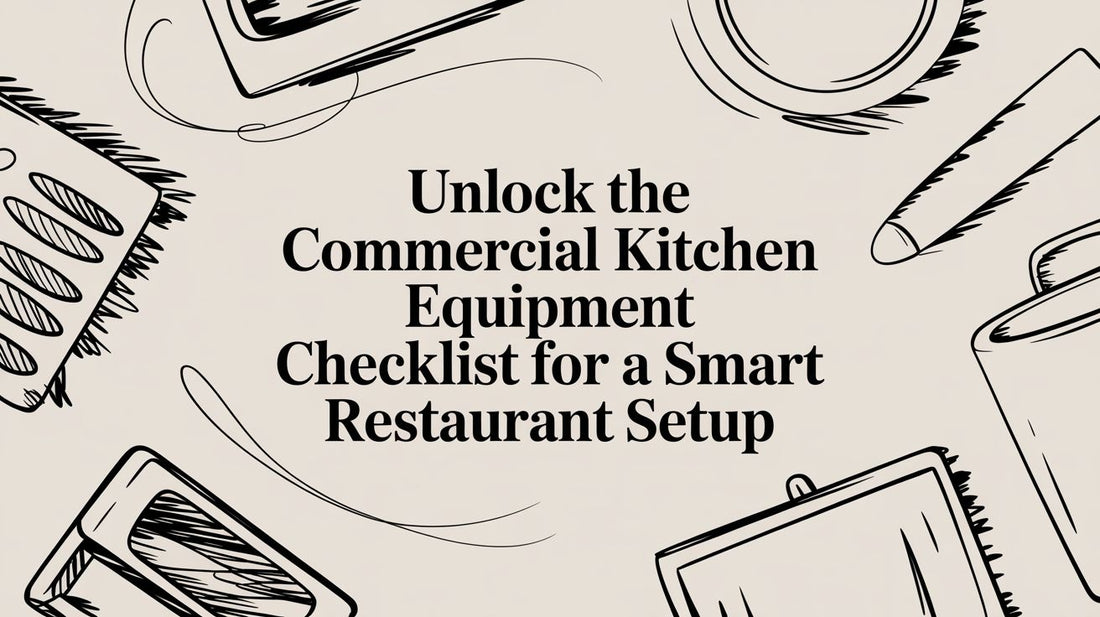 Unlock the commercial kitchen equipment checklist for a smart restaurant setup