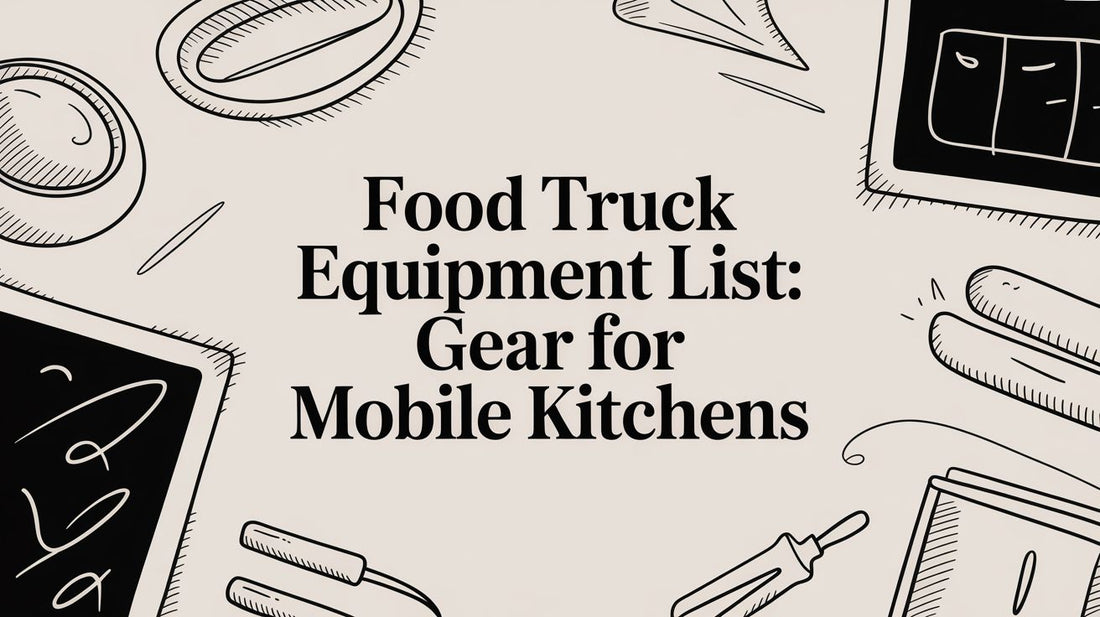 Food truck equipment list: Gear for mobile kitchens