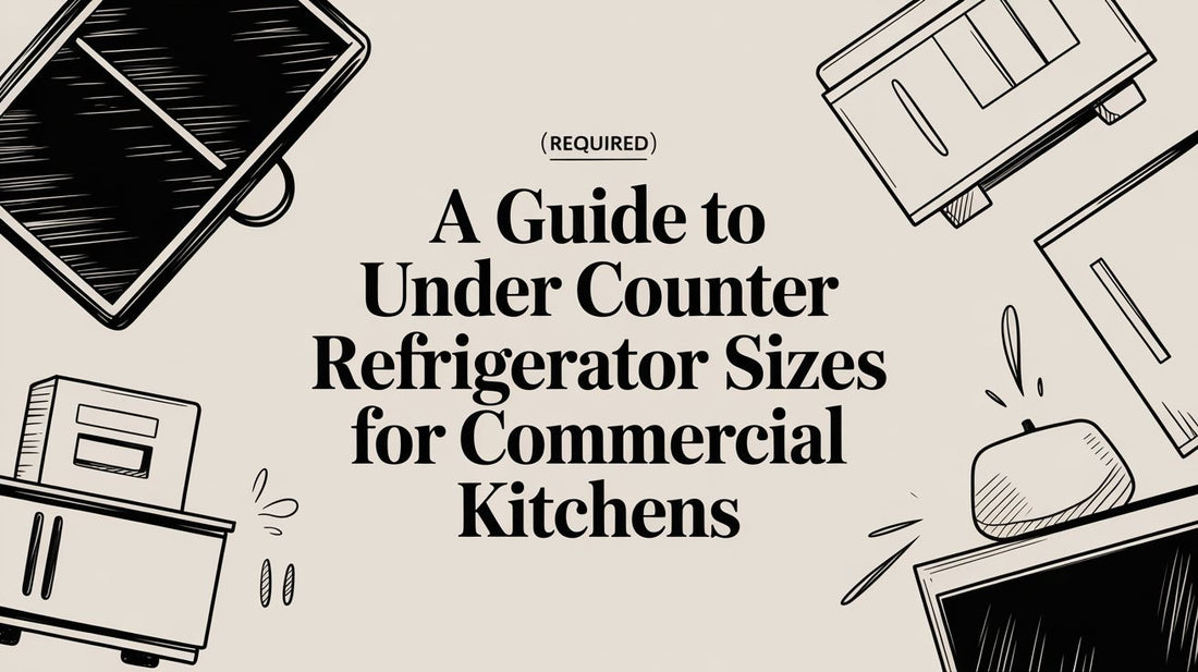 A Guide to Under Counter Refrigerator Sizes for Commercial Kitchens