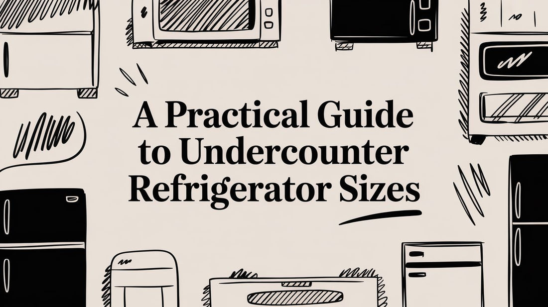 A Practical Guide to Undercounter Refrigerator Sizes