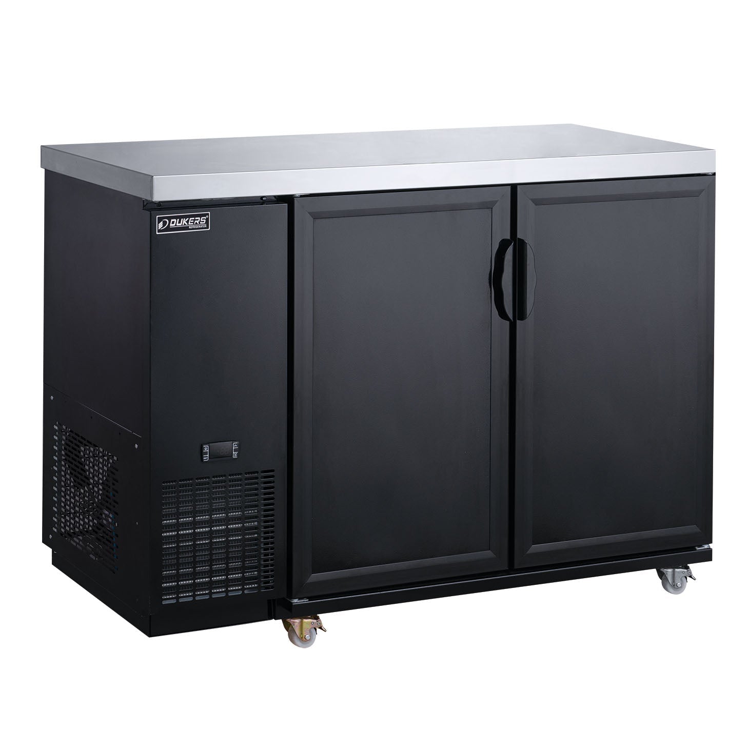 Dukers DBB60-M2 60" 2-Solid Door Back Bar Cooler