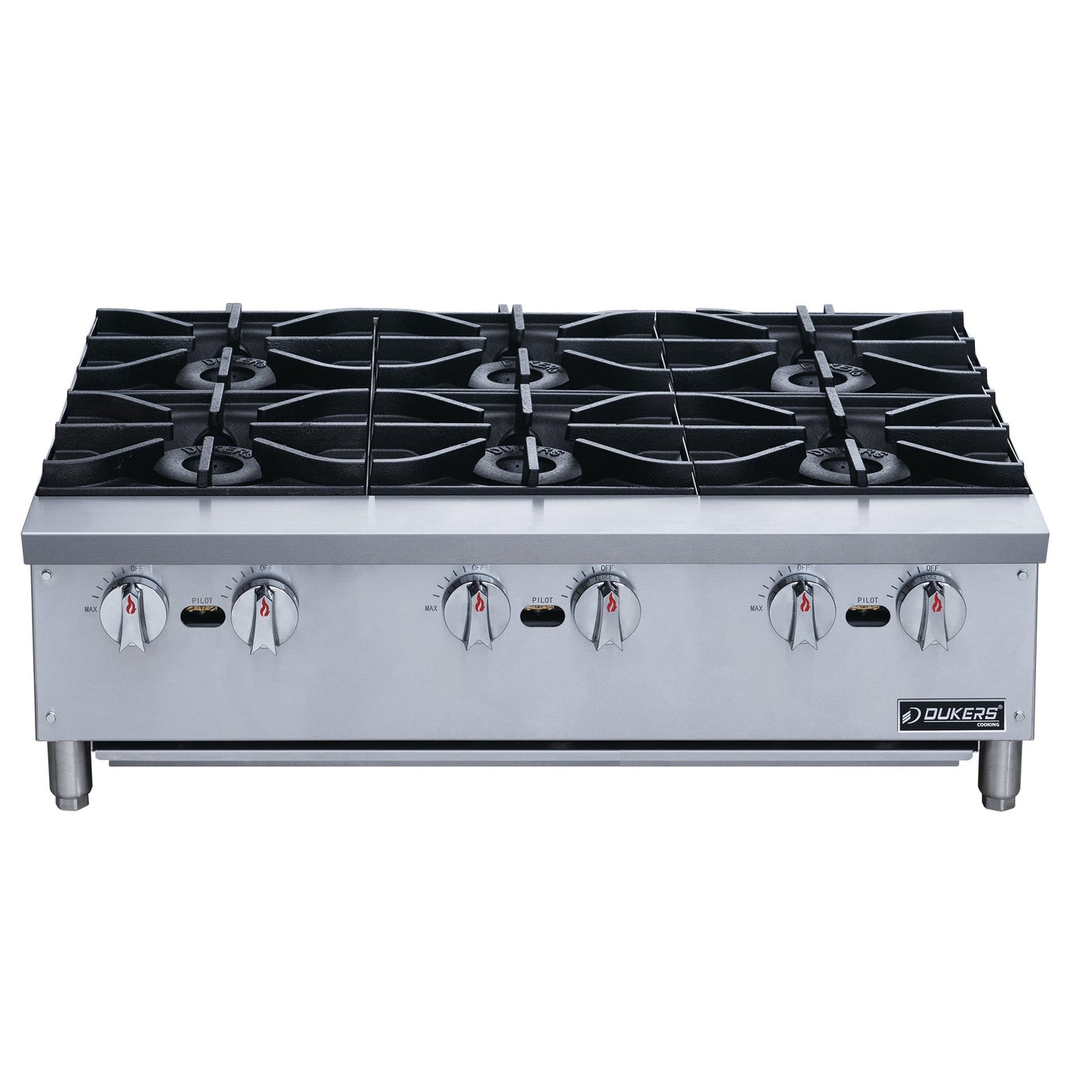 Dukers DCHPA36 Hot Plate with 6 Burners